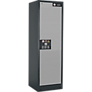 Armoire de sécurité type 90, l. 600 mm, porte fixée à droite, 3 étagères, argent asecos