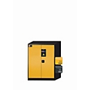 armoire de stockage de produits chimiques asecos CS-CLASSIC, portes à charnières, façade en jaune de sécurité, L 810 x P 520 x H 1105 mm