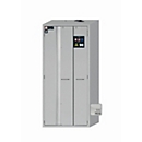 Armoire de stockage de sécurité de type 90 asecos S-PHOENIX-90, portes battantes et pliantes avec système d'arrêt de porte, façade gris clair, L 896 x P 616 x H 1968 mm