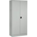 Armoire en acier, serrure à cylindre, L 916 x P 422 x H 1950 mm, gris clair RAL 7035