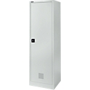 Armoire pour produits de nettoyage - métal - l. 600 x P 500 x H 1935 mm - gris clair RAL 7035 - Schäfer Shop Pure 