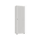 Armoire-vestiaire, 1 porte, l. 60 cm, 5 HC, alu blanc