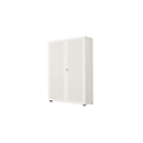 Armoire-vestiaire, 2 portes, l. 100 cm, 6 HC, blanc