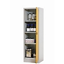 asecos Armoire de stockage de produits chimiques CF-CLASSIC, porte à charnières, charnières à droite, façade en jaune de sécurité, L 600 x P 500 x H 1950 mm