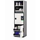 asecos CS-CLASSIC-MultiRisk chemische opslagkast, scharnierende deuren, zuiver wit front, B 545 x D 520 x H 1950 mm