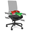 Asiento flexible, para silla de oficina SSI Project, para asientos de movimiento activo