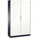 ASISTO C 3000 hinged door cupboard, 5 filing heights, W 1200 mm, anthracite/white