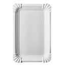 Assiettes en carton Papstar Pure, jetables, carrées, 130 x 200 mm, qualité alimentaire, certifiées FSC® &amp; compostables, blanches, 4 x 250 pièces