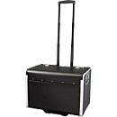Attaché-case Parma JSA, avec poignée et roulettes, 1 compartiment, similicuir, noir
