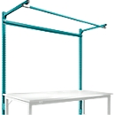 Aufbauportal m. Ausleger, Grundtisch SPEZIAL Arbeitstisch/Werkbank UNIVERSAL/PROFI, 1750 mm, wasserblau