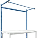 Aufbauportal m. Ausleger, Grundtisch STANDARD Arbeitstisch/Werkbank UNIVERSAL/PROFI, 1750 mm, brillantblau