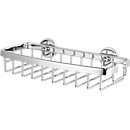 Auget pour douche ALUXX tesa®, 1 niveau, carré, chromé, sans perçage, avec moyen de fixation