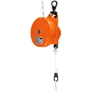 Autostato HAHN+KOLB con resorte tipo 7230, con equilibrador, capacidad de carga de 3,0 a 5,0 kg, longitud de extensión del cable hasta 2000 mm, plástico especial, naranja