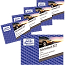 Avery Zweckform 222-5 rittenboek voor auto's, A6 liggend, 40 vellen, pak van 4 + 1 gratis