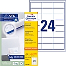 Avery® Zweckform Etiketten 3658-200, A4, universeel, permanente kleefstof, ultragrip, printer geschikt, FSC® papier, rechthoekig, wit, 5280 stuks op 220 vel