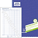 Avery® Zweckform Kassabon 1227, formaat A4, BTW-kolom, met invulhulp en doorschrijfkopieën, Blaue Engel, wit-geel, 2 x 50 vel