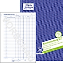 Avery® Zweckform Kassenabrechnung 1227, Format A4, Mehrwertsteuer-Spalte, mit Ausfüllhilfe & Durchschlägen, Blauer Engel, weiß-gelb, 2 x 50 Blatt