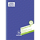 Avery® Zweckform Kassenbuch 1226, Format A4, DATEV-konform, mit Ausfüllhilfe & 1 Blatt Blaupapier, perforiert & gelocht, Blauer Engel, weiß, 100 Blatt