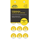 AVERY® Zweckform keuringsstickers "Gekeurd volg. VDE", 2018-2023, aftrekbestendige folie, geel, Ø 20 mm