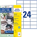 AVERY Zweckform Universal-Etiketten 6122, ultragrip, 70 x 36 mm, 240 Stück
