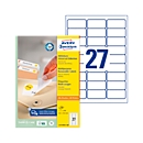Avery Zweckform universele etiketten, 2700 etiketten, 63,5 x 29,6 mm
