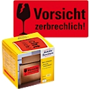 AVERY® Zweckform Warnetiketten Zerbrechlich, B 100 x H 50 mm, rot, 1 Rolle mit 200 Stück