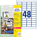 Avery Zweckform weerbestendige folie-etiketten L4778-20, A4, 960 etiketten, wit