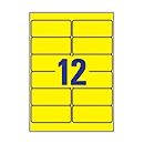 Avery Zweckform Wetterfeste Folien-Etiketten L6107-20, 99,1 x 42,3 mm, permanent, gelb