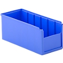 Bac de rayonnage RK 300 H, 6 compartiments, bleu