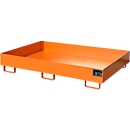 Bac de rayonnage type RW/RW 1800, sans caillebotis, orange RAL2000