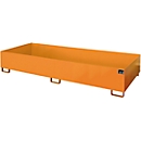 Bac de rayonnage type RW/RW 3300-3, sans caillebotis, orange RAL2000