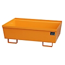 Bac de rétention BAUER AO-2, acier, 246 l, L 1200 x P 800 x H 415 mm, orange