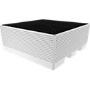 Bac de rétention de sécurité - pour IBC 600 litres - PE - 600 litres - L 1260 x l. 1260 x H 515 mm - avec caillebotis et sabot