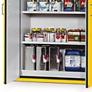 Bac de sol pour armoire pour produits dangereux type 90, 435 x 1045 mm, gris clair