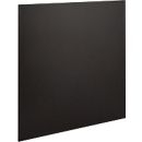 Back panel element for ORDO Business basic shelving/additional shelving, multifunctional, magnetic, W 700 x H 1000 mm, steel, deep black matt RAL 9005