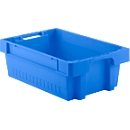 Bak in EURO-maat EFB 642, L 600 x B 400 x H 200 mm, 36 liter, blauw