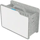 Bakje voor whiteboardaccessoires - gerecycled PET - B 420 x D 180 x H 280 mm - grijs