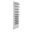 Baldas de estantería puerta SSI Schäfer, para armario-almacén MS-M 2512, aluminio blanco, 1 juego