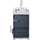 Bale press HSM V-Press 503 eco, 2 vertical strappings, suitable for bale removal trolley, pressing force 30 kN, toggle lock