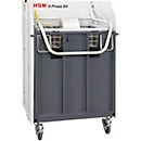 Ballenpresse HSM V-Press 60, manuell, 3 Umreifungen in Kreuzabbindung für Ballen bis 40 kg, mit Lenk- & Bockrollen