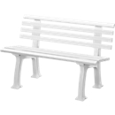 Banc de jardin, 2 places, L 1200 mm, blanc