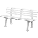 Banc de jardin, 3 places, L 1500 mm, blanc