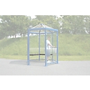 Banc pour pavillon hexagonal pour fumeurs Paris