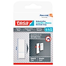 Bande adhésive tesa®, pour réutiliser le clou adhésif pour papier peint &amp; plâtre avec une force d'adhésion jusqu'à 0,5 kg, 2 faces, amovible, 9 pcs.