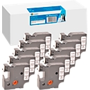 Bande d'écriture G&amp;G, compatible avec Dymo D1/45803/S0720830/2093098, 10 pcs, amovible, L 19 x L 7000 mm, blanc