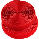 Bande velcro HellermannTyton , l. 12  x L 1000 mm, rouge