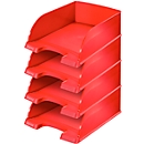 Bandeja para documentos LEITZ® Jumbo 5233, DIN A4, 4 unidades, rojo