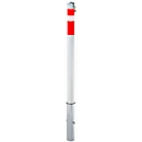 Barrier post, removable, lockable, lockable, with different locking system