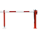 Barrière avec vérin à gaz, poteau d'appui fixe, 3330 mm