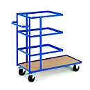 Batching trolley with 4 tiers, 1040 x 470 mm